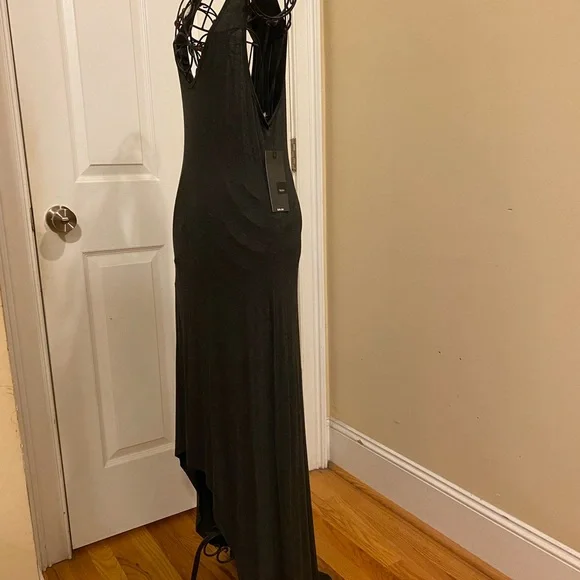 High/Low Gray Dress - Picture 3 of 4